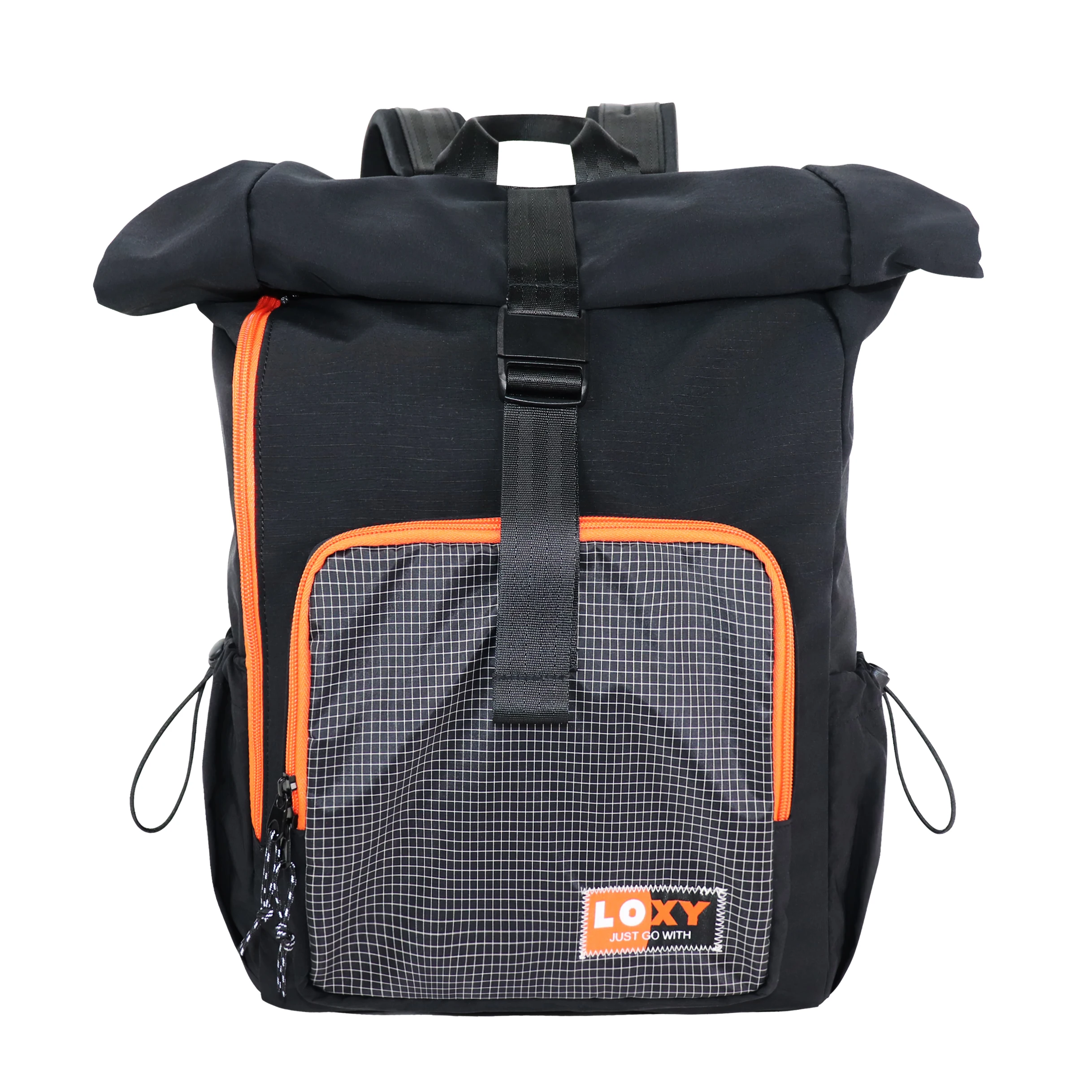 SENDA Custom 100% recycled polyester nylon Waterproof roll top Travel Casual backpack Rucksack