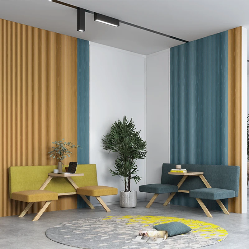 Factory Price European Style Soundproof Public Reception Sofa Office Room Meeting Booth Sofa