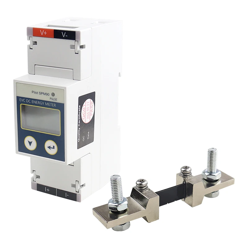 DC9-36v LCD Display 0-999999.9kWh Din Energy Meter Charging Pile With Shunt Bidirectional Energy Meter RS485