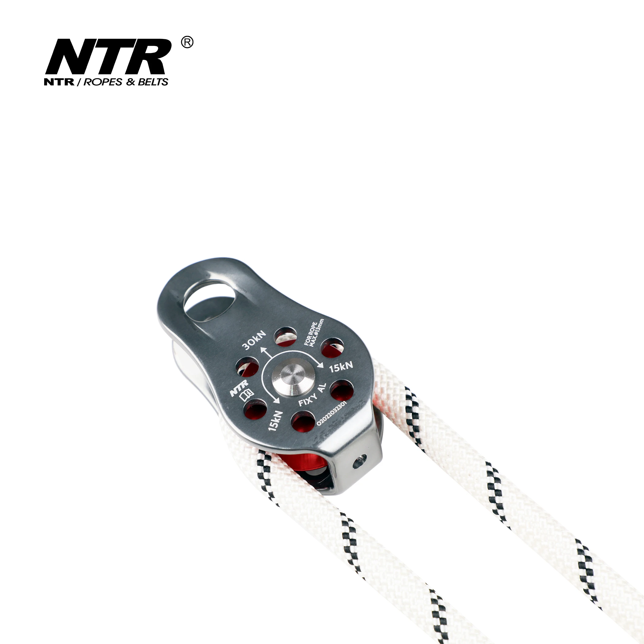 Outdoor rock mountain climbing equipment towing portable goods retarder pulley block aluminium alloy pulley