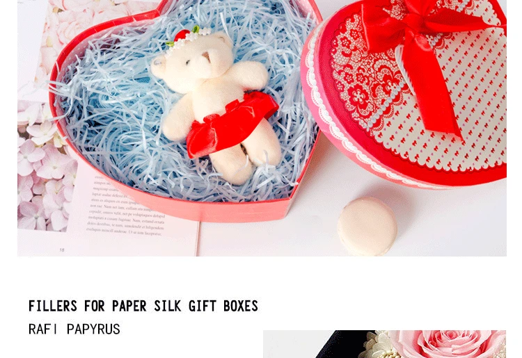 Multicolored Raffia Paper Shreds & Strands Shredded Crinkle Confetti for DIY Gift Wrapping & Basket Filling