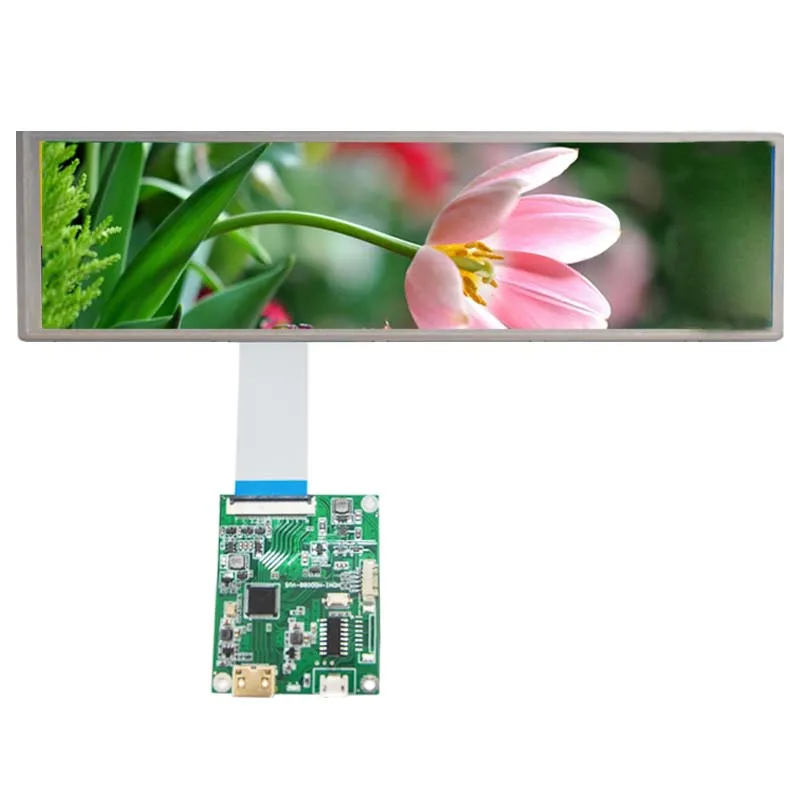 8,8 дюймовый IPS-дисплей, 1920x480 ЖК-экран, совместимый с Raspberry PI монитор, рекламный экран 8,8 дюйма, ЖК-панель с растягивающейся полосой
