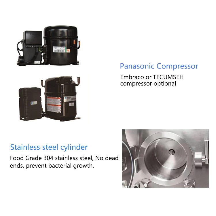 Small table top italian gelato hard ice cream machine tabletop frozen yogurt italian ice ball batch freezer