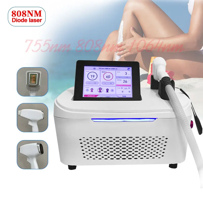 new alexandrite 808 755 1064 diode laser hair removal machine hair removal laser home