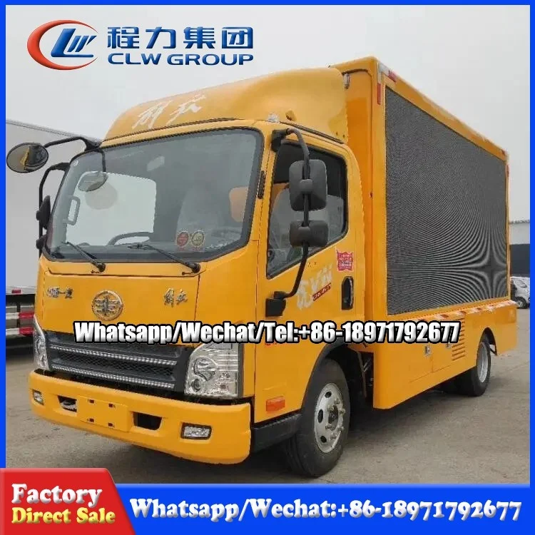 Outdoor Waterproof Full Color P4 Screen Mobile LED Advertising Truck Led Billboard Display Truck