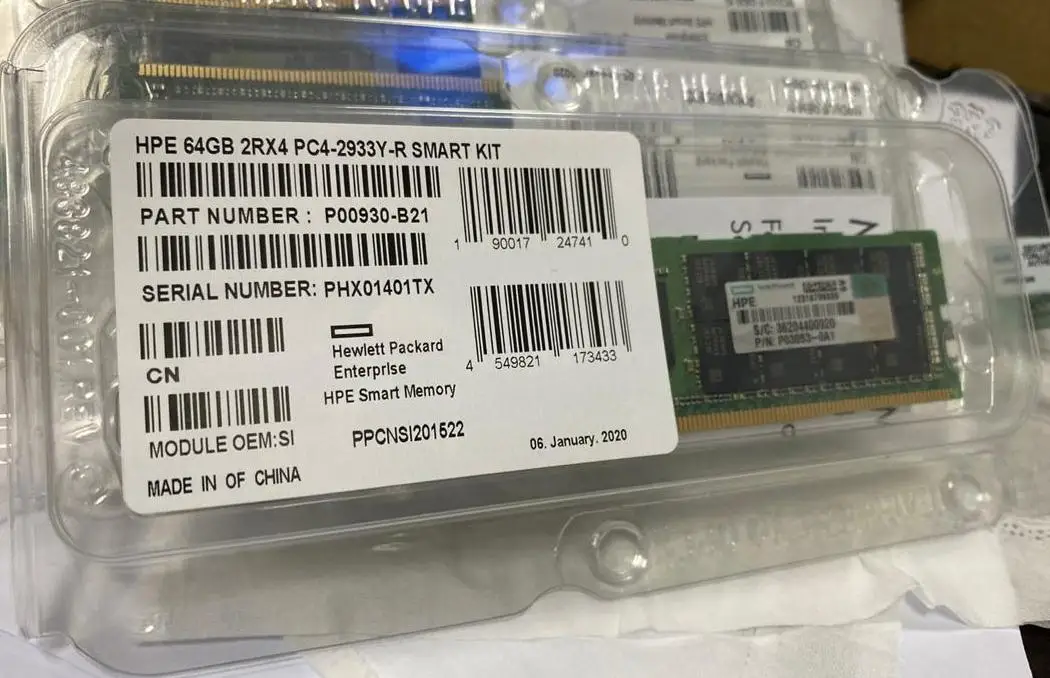 Оптовая продажа 128 ГБ DDR4 2933 МГц LRDIMM PC4-23466U-L оперативной памяти Комплект для струйного принтера Hp