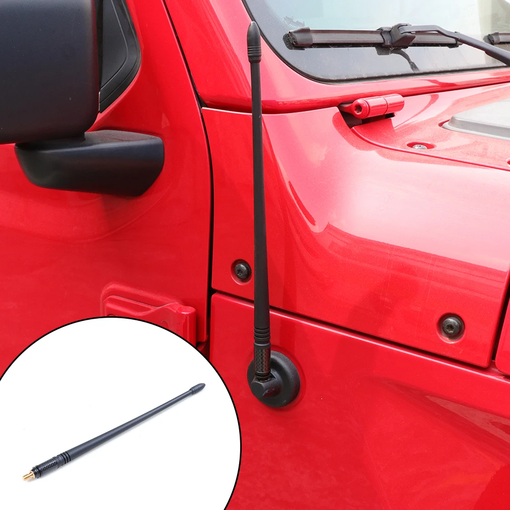 Cartaoo 13 inches Flexible TPEE Antenna Replacement Optimized FM/AM Reception Compatible with Jeep Wrangler JK JKU JL JLU