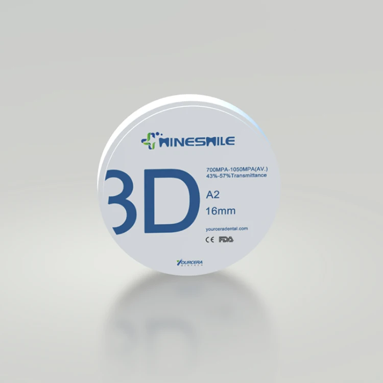 china wholesale dental material plant 4D Multilayer dental ceramic customised zirconia false teeth