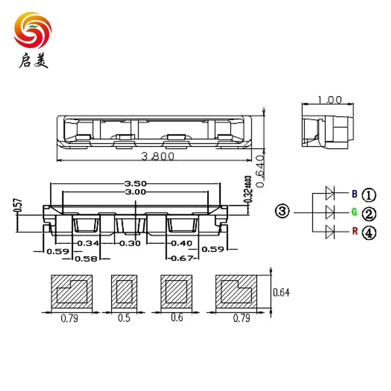 0603 0805 1206 1615 0404 1010 0201 0402 1608 2012 3216 020 1204 0602 0802 1209 side view smd led rgb pcb chip led