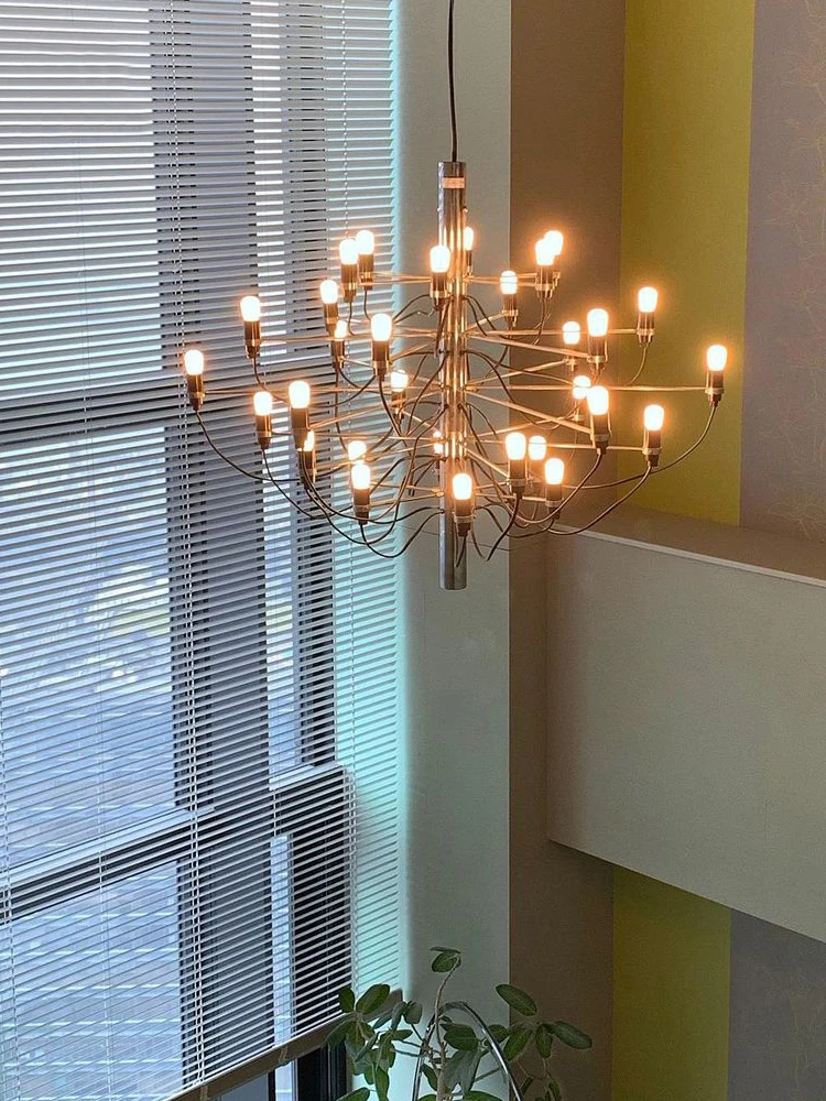 Senior designer Black elegant high-end banquet restaurant living room interior decoration lighting villa corridor