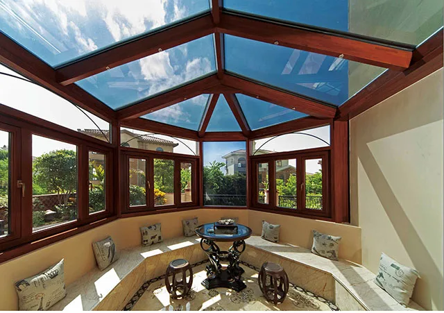 Easy assemble veranda sunroom glass house sunrooms 4 season conservatory sunrooms from CHINA