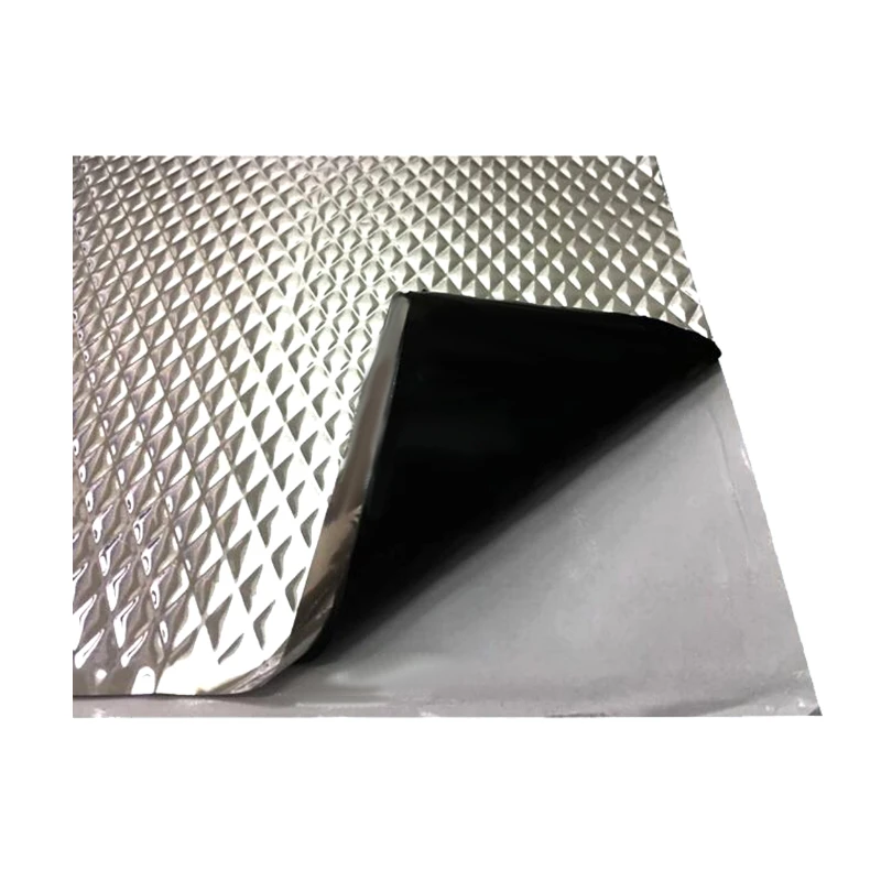 10mm Car Sound Deadening Mat Audio Noise Insulation Dampening Self-adhesive Butyl Rubber Sheet Engine Insulation