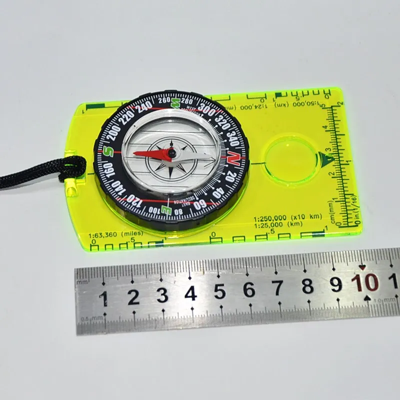 Camping Navigation Acrylic Backpack Compass Professional Field Compass for Map Reading Best Survival Tool