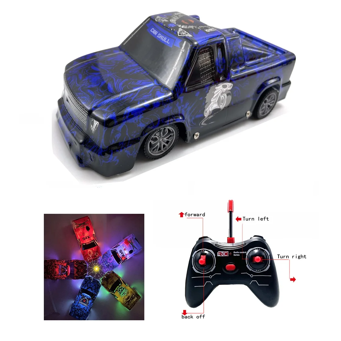 Remote Control Car Simulation Car Hobby Model 1:18 Scale 4WD Pickup Truck Off-road  Car Remote Controller