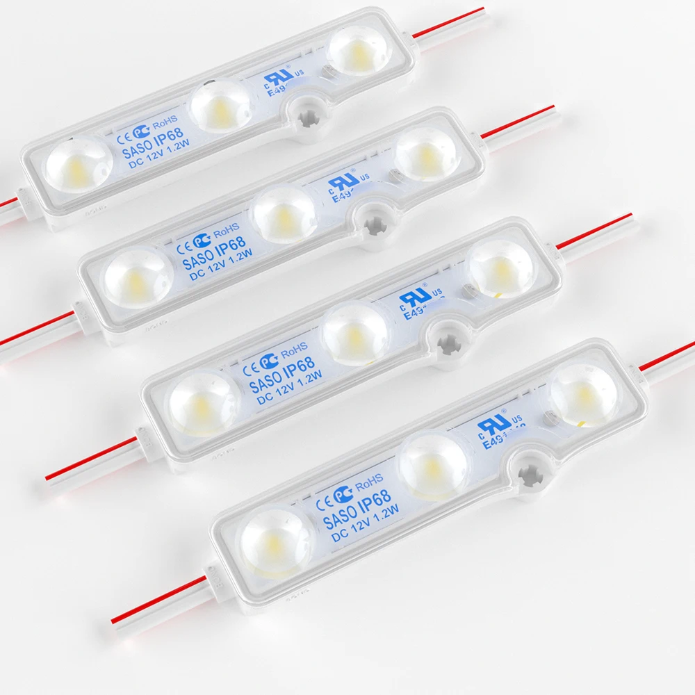 SMD2835 СВЕТОДИОДНЫЙ модуль 3 светодиода водонепроницаемый модуль ip68 Инжекционный модуль