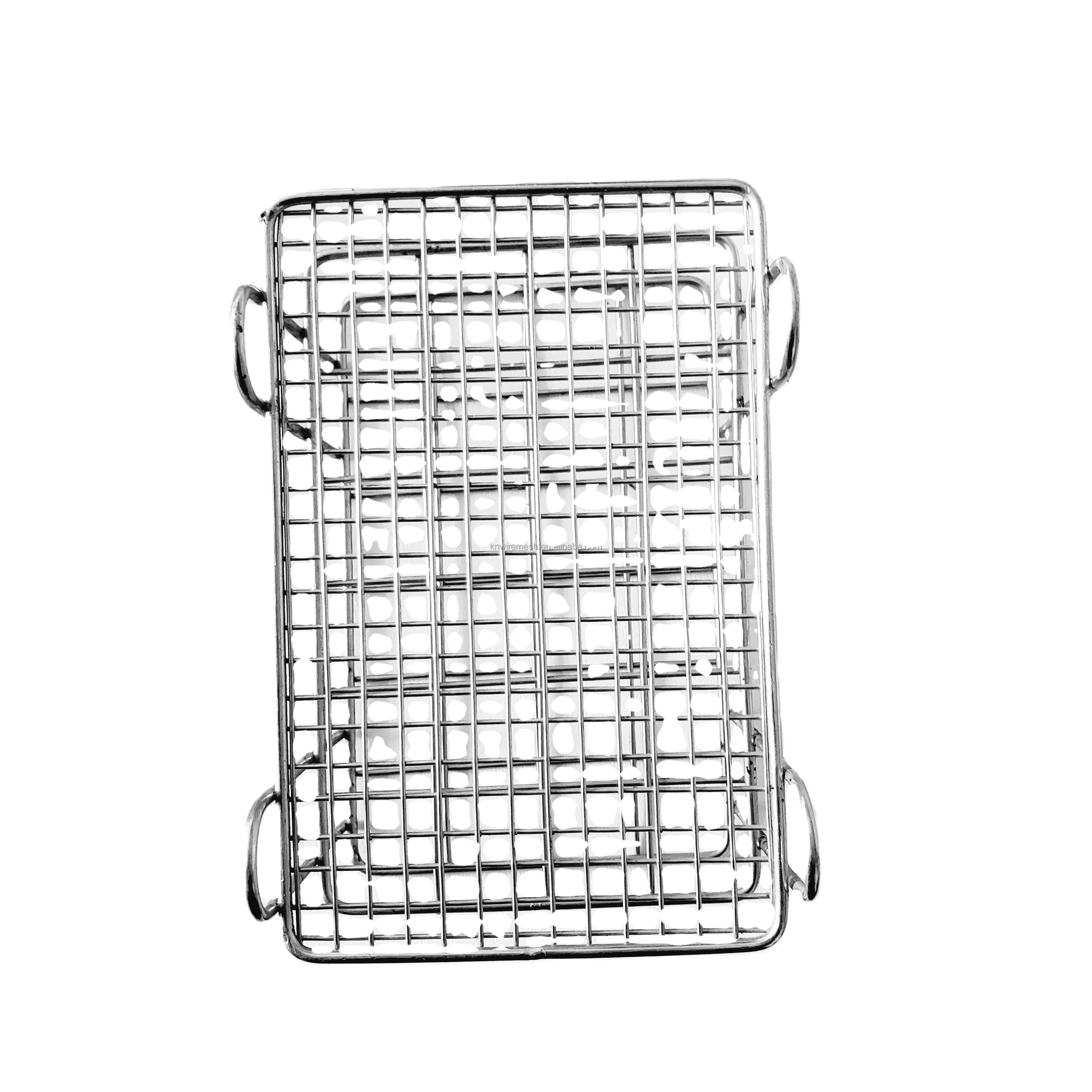 high quality food grade stainless steel wire mesh round basket