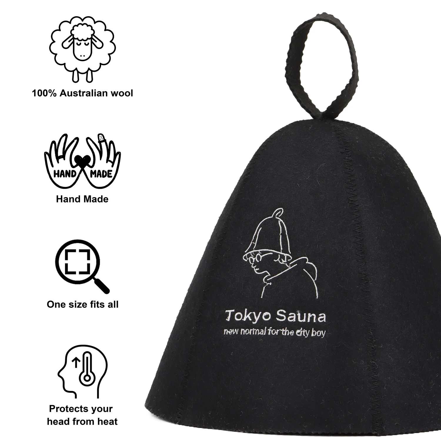 sauna hat viking russian  for men bath sauna hat for man 100% wool felt sauna hat 100% wool felt
