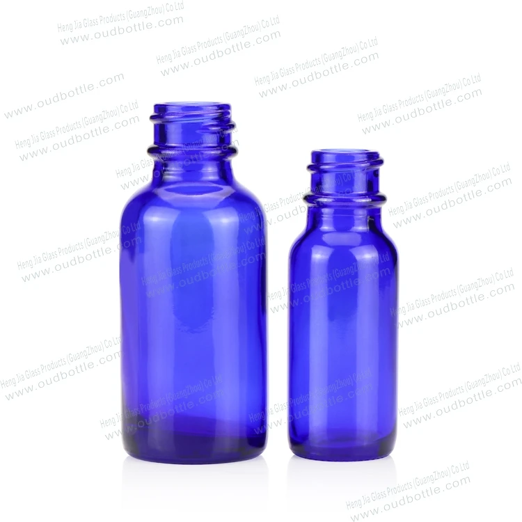 15ml 30ml 120m Dropper Glass Cobalt High Quality Blue Boston Round Bottle For Essential Oil