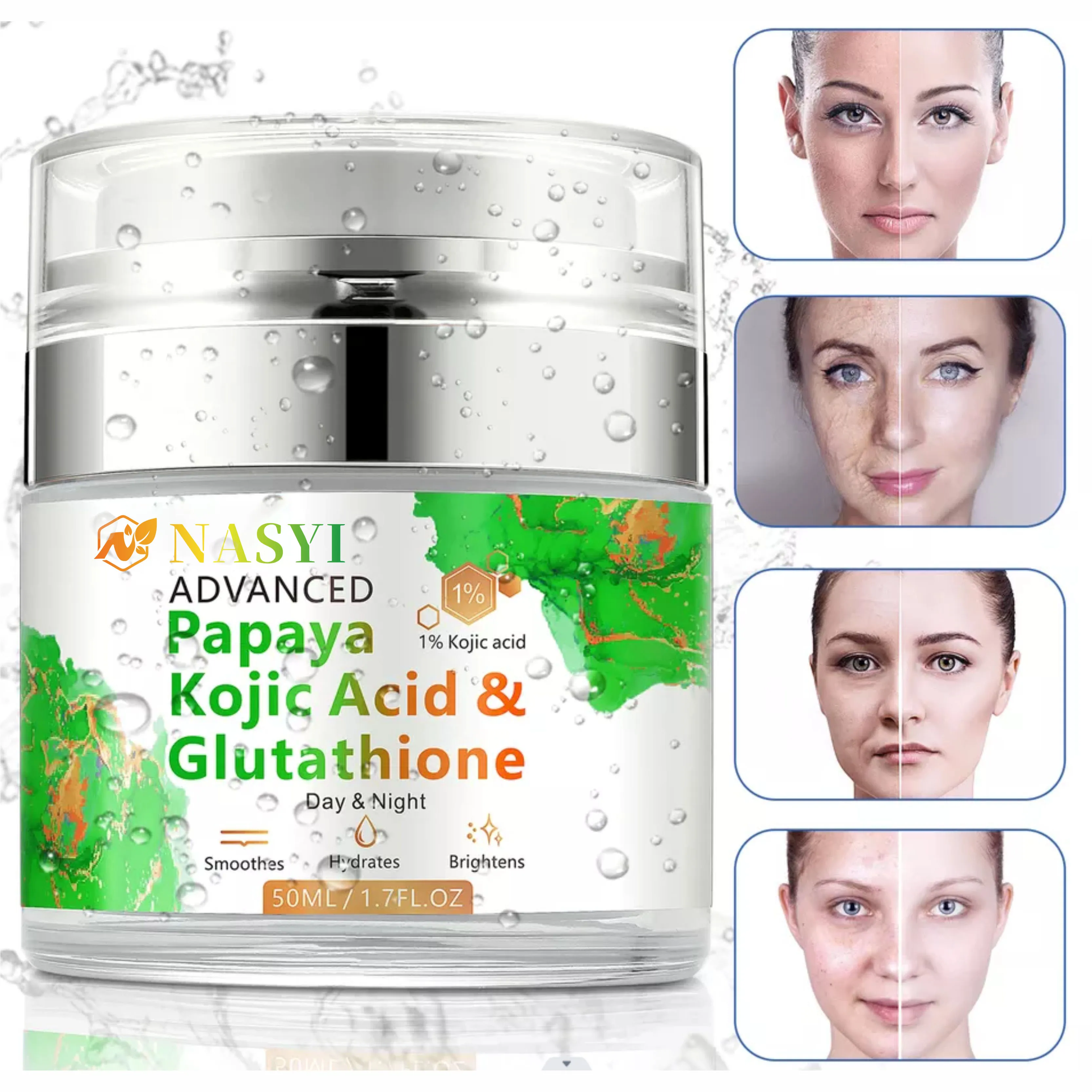 Skin Care Manufacturer In Stock Brightening Moisturizing Whitening Anti Aging Vitamin C Face Cream