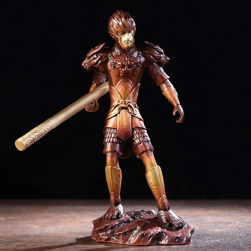 Hand Carving Sun Wukong Costume Animal Monkey King For Decor Brass Casting Sun WuKong
