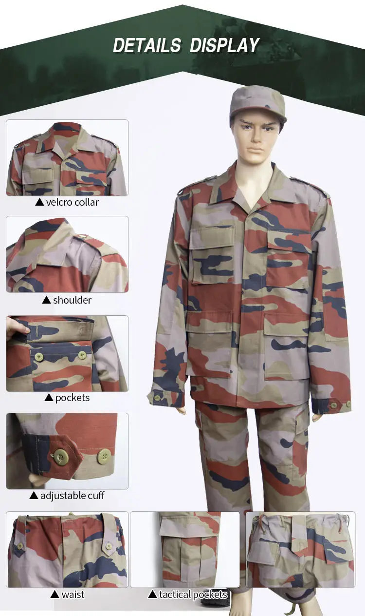Camouflage Bdu Combat Suit Tactical Uniform Clothing Manufacturer Wholesale Customized