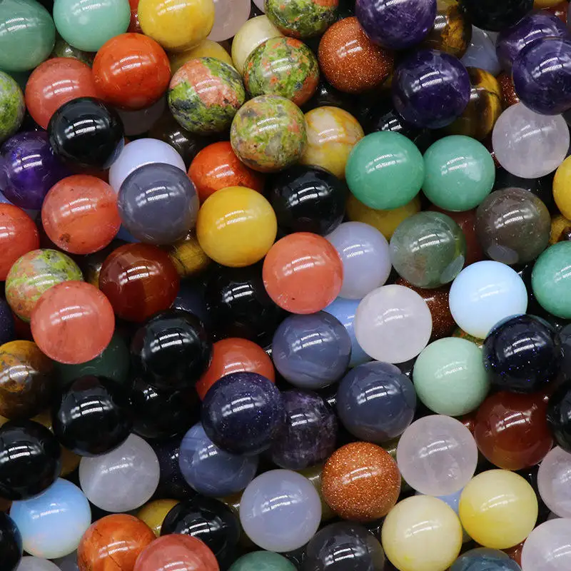 Rose pink quartz healing Jade Ball Crystal Feng Shui Decorative Ball