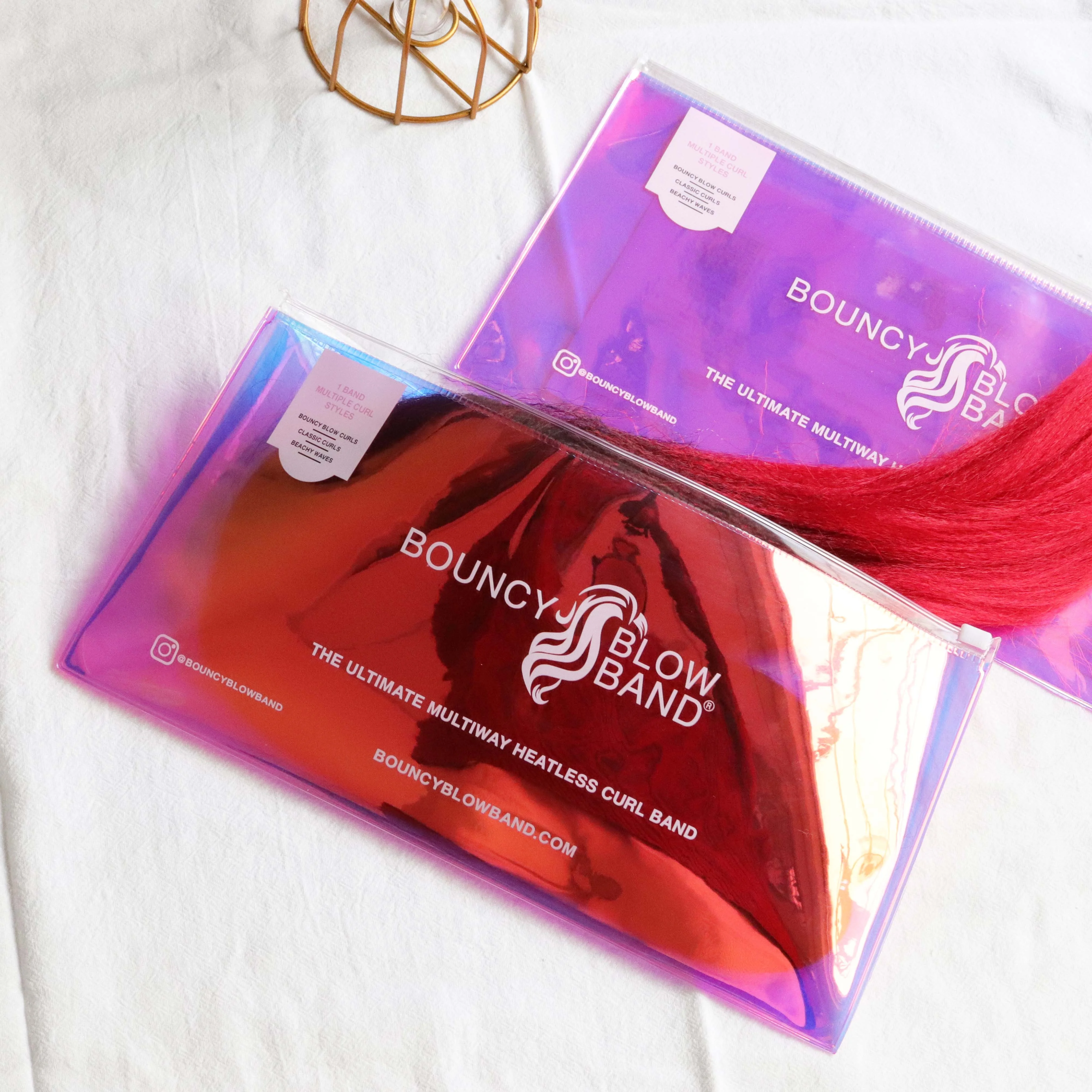 High Quality Plastic Holographic Laser PVC zipper bag custom logo hair extensions wig packaging pouch