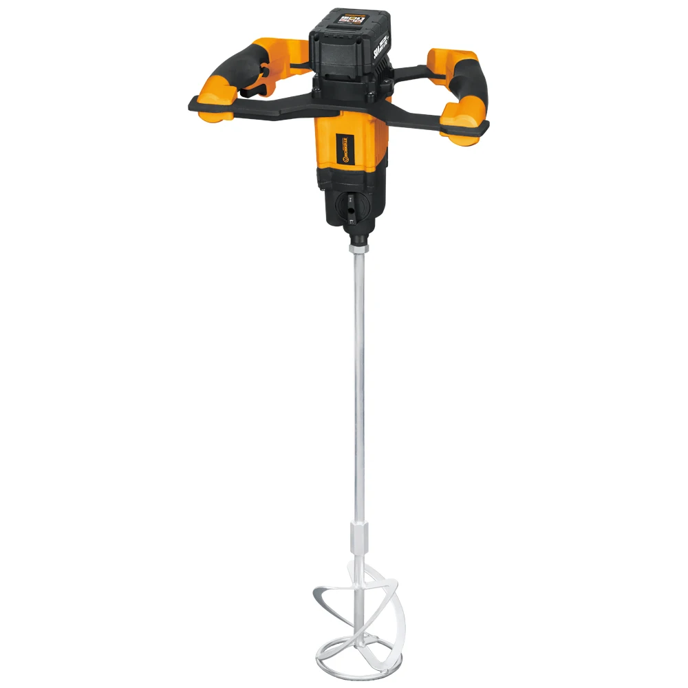 WORKSITE Small Portable Mini Hand Multifunctional Electric Paint Tile Cement Mixer Zinc-Plated Mortar Mixer