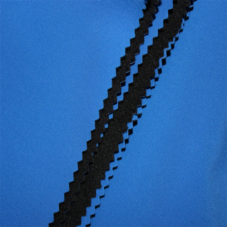 waterproof softshell fabric 100% polyester polar fleece  + middle breathable PU