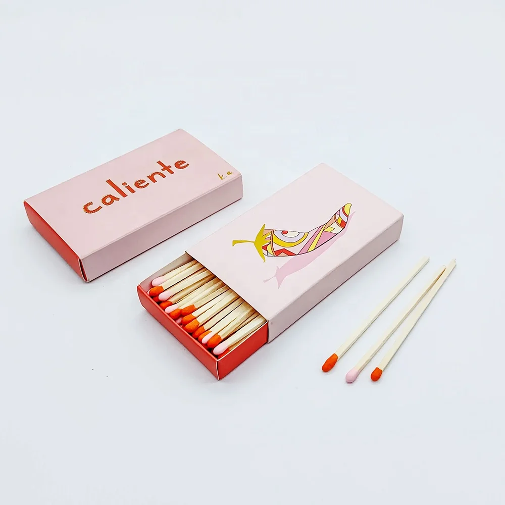 Wholesale custom printed candle box matches Wood Safety Match Sticks Available Box Matches