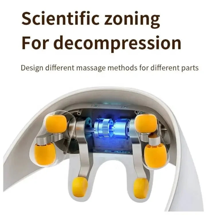 Hot Sale Wholesale Wireless 8d Smart Trapezius Deep Kneading Shiatsu Heating Therapy Neck & Shoulder Massager