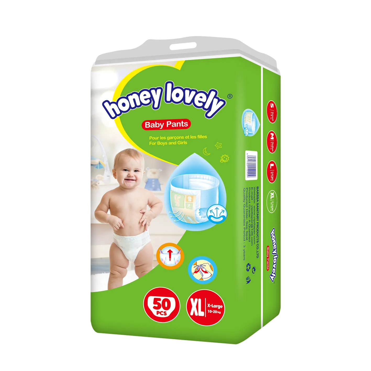 Bonfix cheap disposable pull up baby diapers Size Medium Turkish Supplier