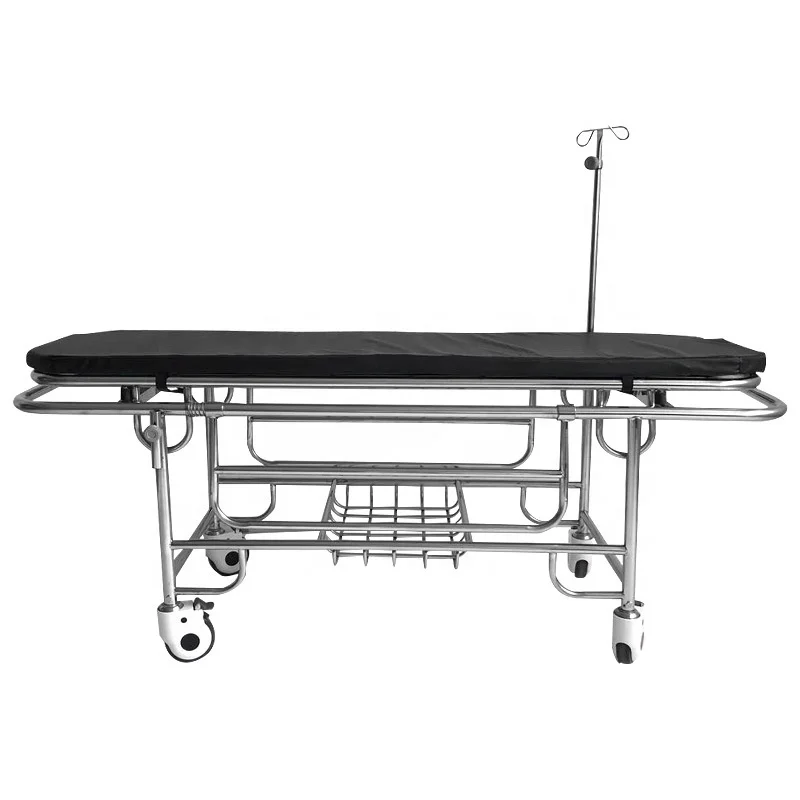 Hongan good price Durable back adjustable Stainless Steel Lifting Stretcher Hospital Patient Trolley