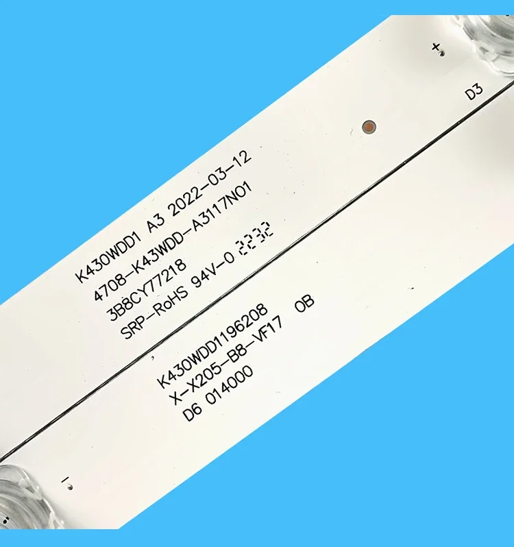 K430WD светодиодная подсветка 43-дюймовый телевизор ремонт K430WDF 43PFS5034/60 k430wdf k430wdd1 K430WDD14708-K43WDD-A3117N01 K430WDD1196208