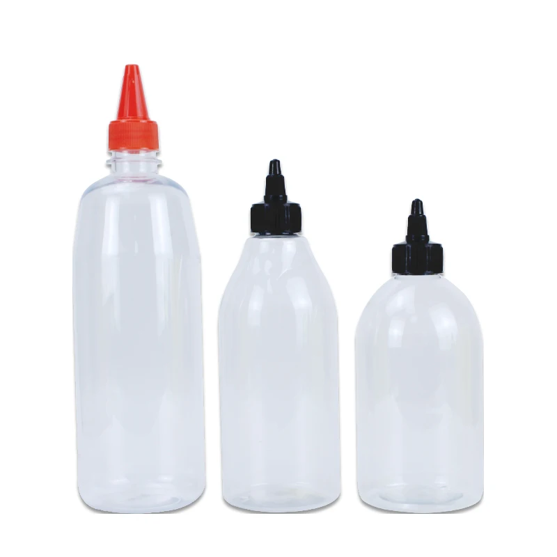 Seasoning Bottle 300ml Condiment Dispenser Sauce Honey Jam Ketchup PET Squeeze Plastic Bottle