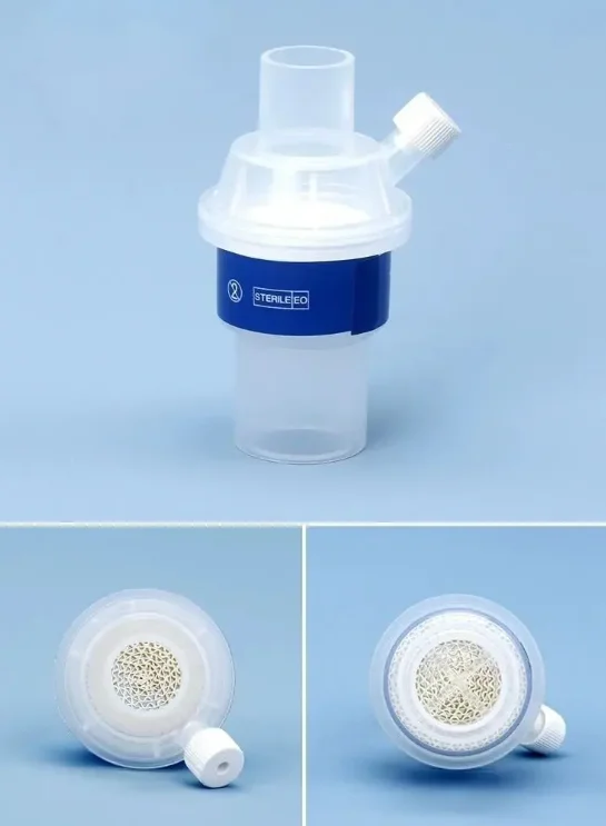 Disposable Breathing System Filter Medical Bacteria Tracheostomy HME Filter