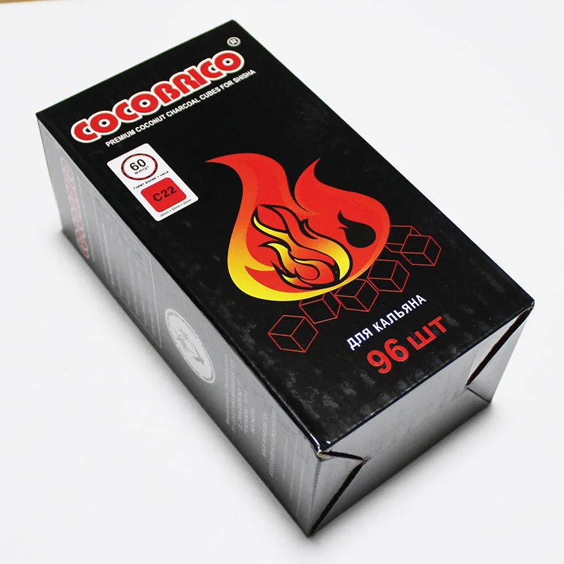 Высококачественные кубики кокосового угля для кальяна