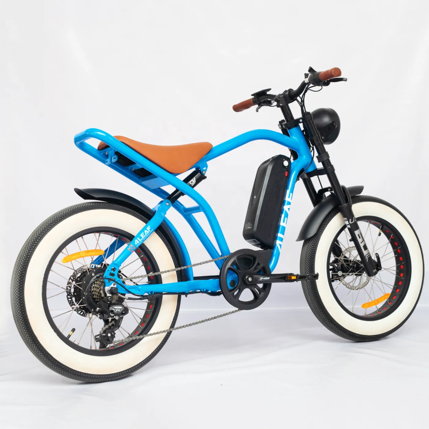 New Arrival Juiced Scrambler Motorized Bicycle Ebike Fat Tire 20*4' Retro Electric Bike