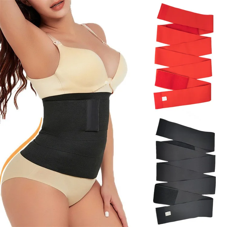 Women WaistBand Wrap Trainer Trimmer Belt Waist Shaper Slimming Body Shaper Tummy Wrap Waist Trainer