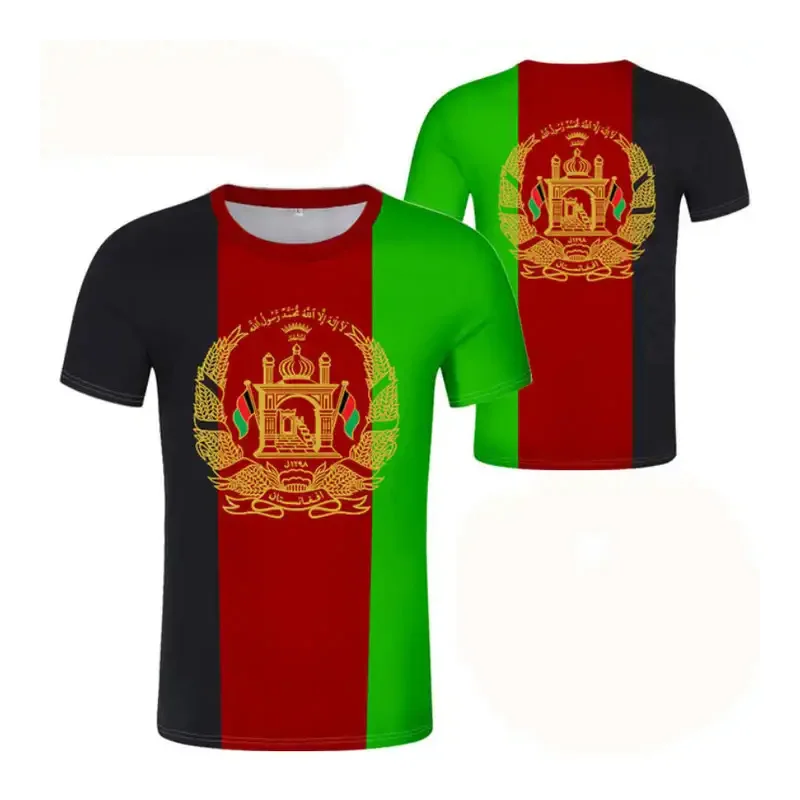2024 High Quality Afghan T-Shirt  Afghan Clothes Shirt Afghanistan Flag Clothing For Men