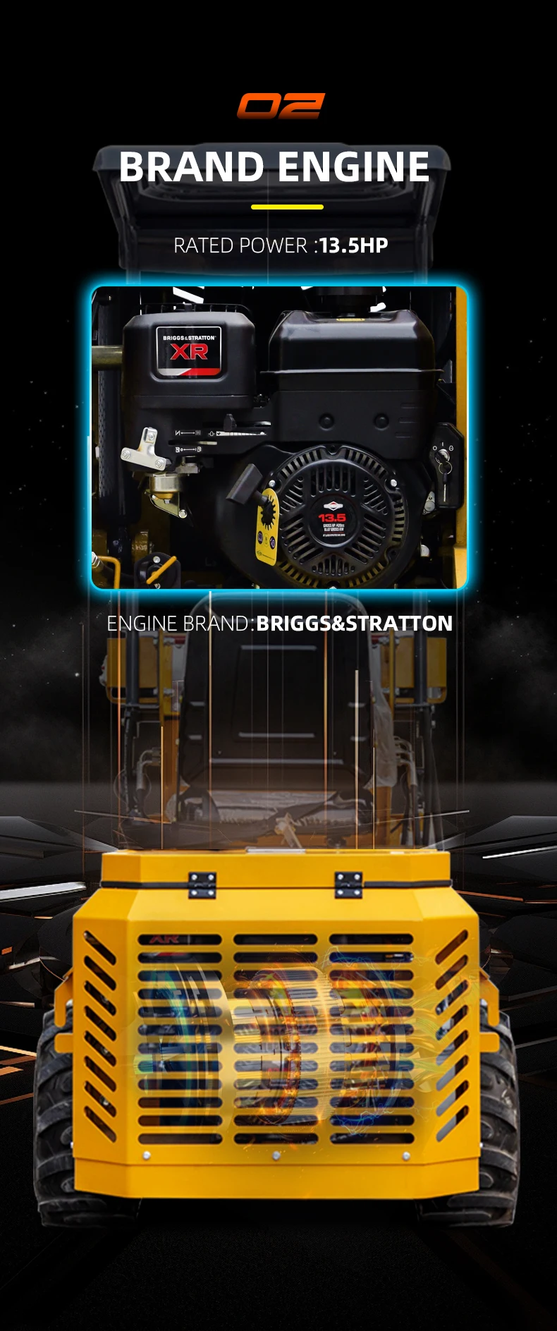 300kg load weight Wheel Tracked Skid Steer Loader Skid Steer Loaders With Bucket