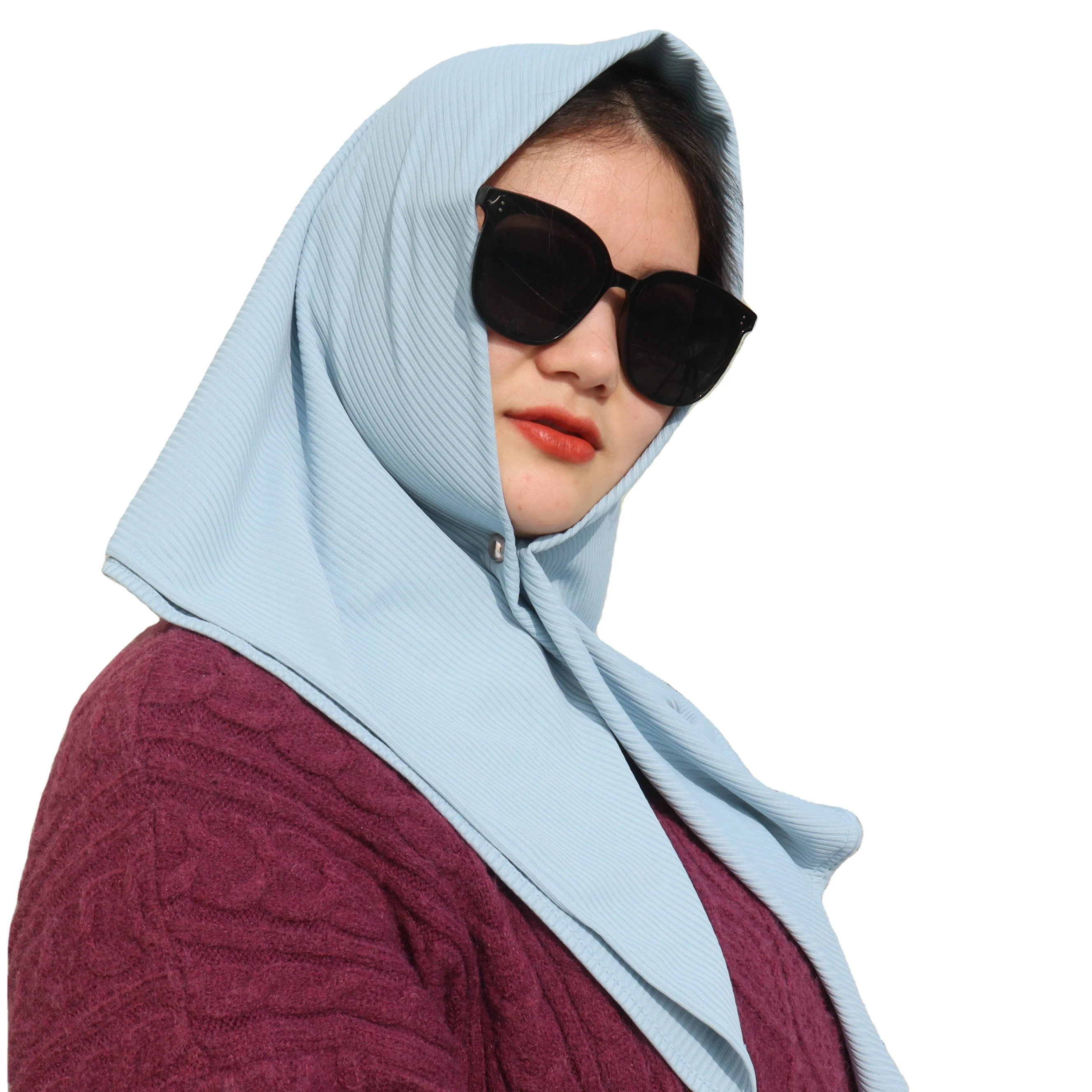 2023 Premium square ribbed Jersey hijab women scarf shawl luxury mixi stretchy cotton jersey hijab super quality jersey shawl