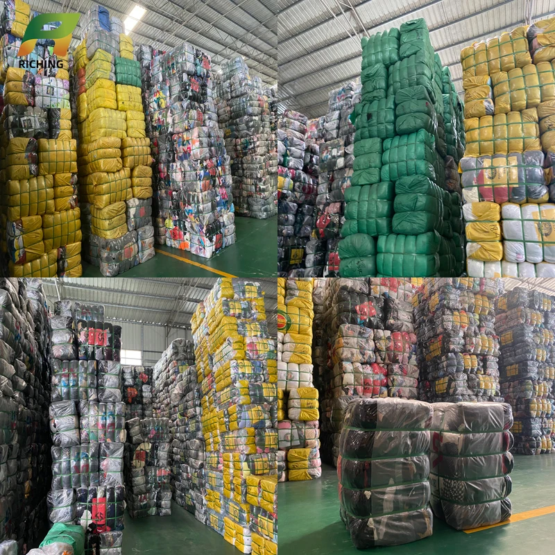 Wholesale Thrift Mixed Clothes Bale Women Men Shirts  Premium  Brand Name Used Clothing Brand