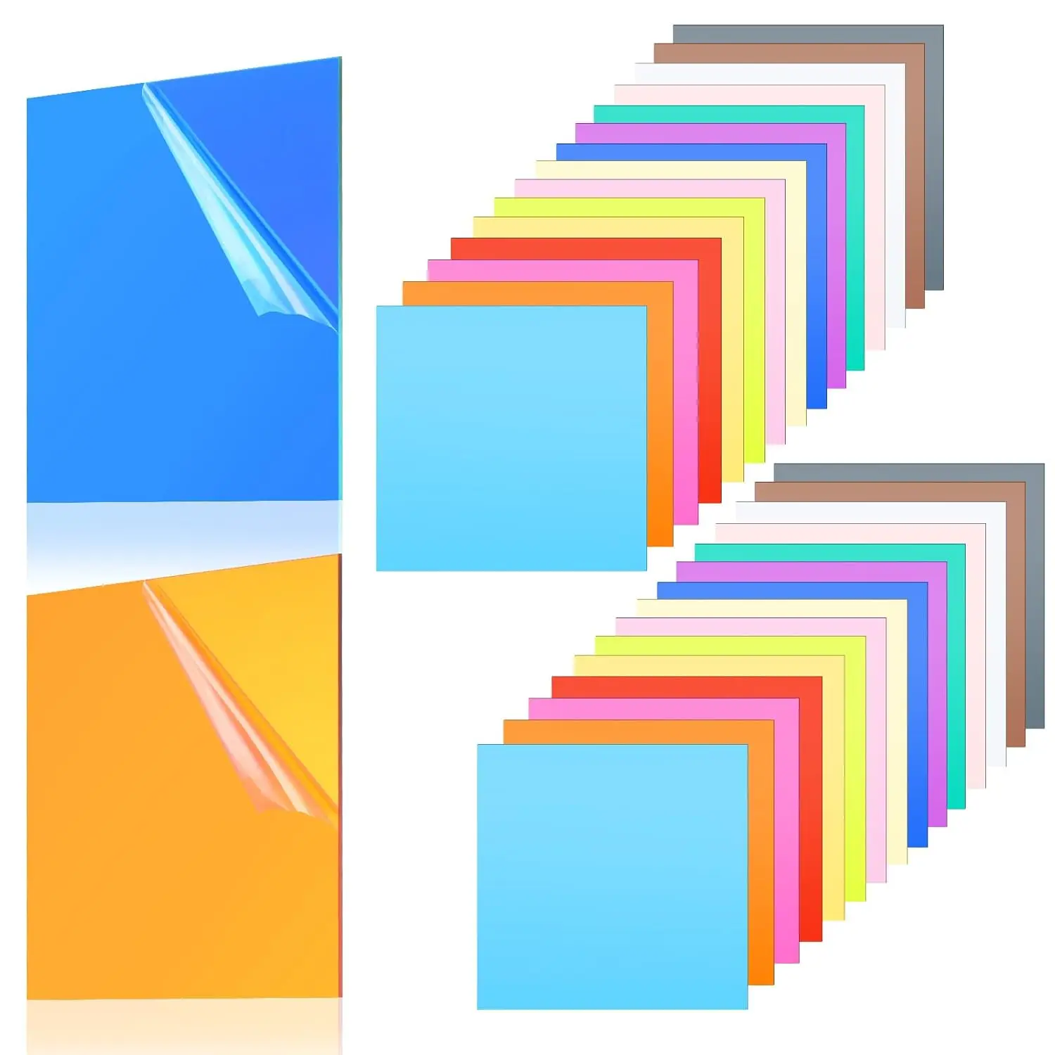 Easy Processing Mirror Acrylic Plastic Sheet With Double-sided Protection Film