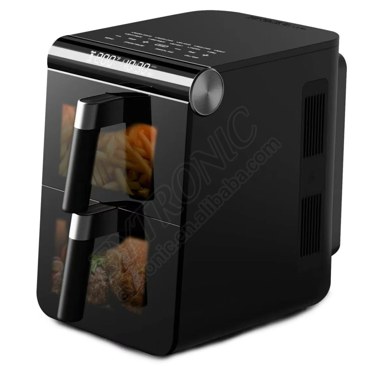 Digital double stacked Air Fryer 11L Smart Home Appliance Household Use Square Plastic Oil-Free double drawer air fryer