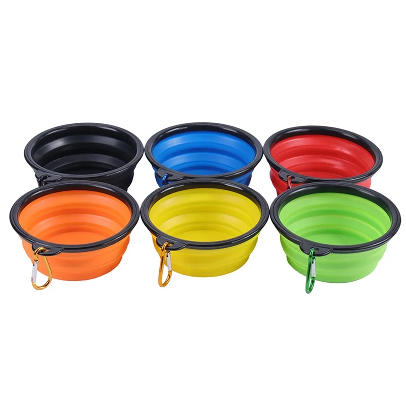 Dog Travel Bowl Portable Foldable Collapsible Pet Cat Dog Food Water Feeding Travel Outdoor Bowl