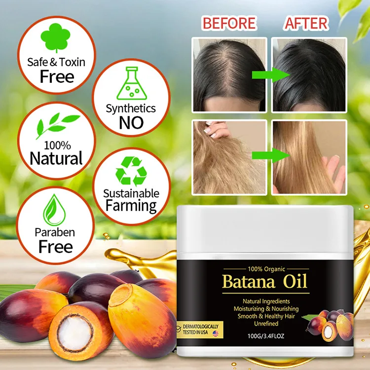 Private Label Batana Oil Organic Hair Growth Care 100% Natural Organic Promote Hair Growth Batana Oil