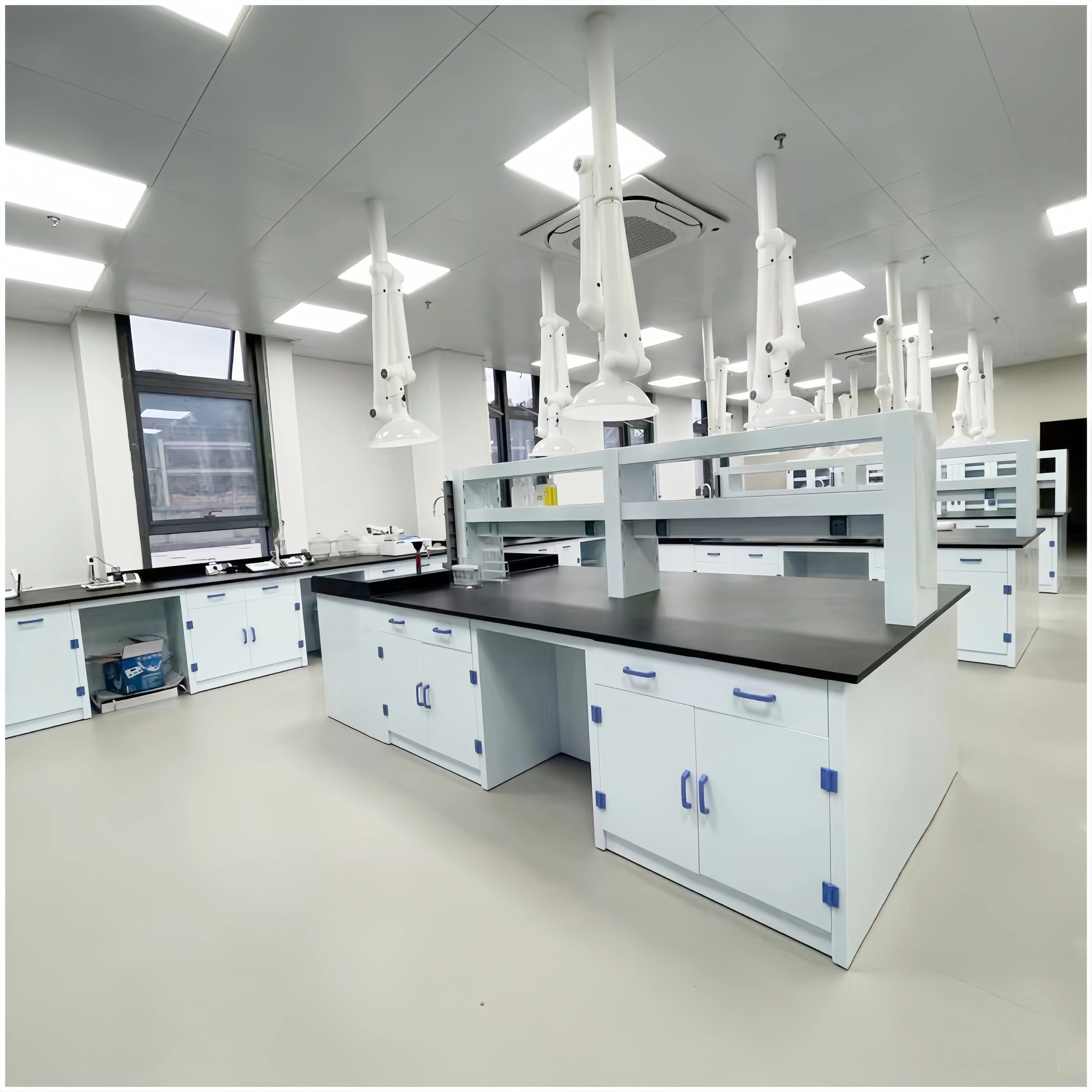 Hot sale chemical work table laboratory furniture PP lab bench