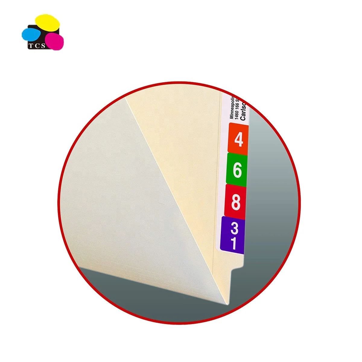 Ebay Top Sale 11Pt Manila Paper End Reinforced Tab Manila File Folder With 1 Pocket For Office/School