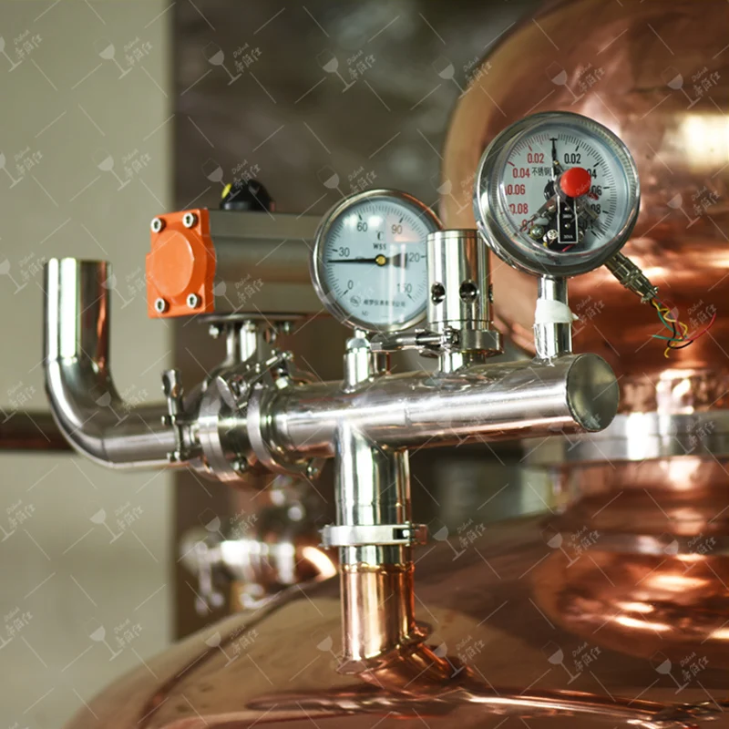 Twins Pot Red Copper Stills Distillery Alcohol Distiller Equipment Alcohol Copper Pot Still Distiller For Moonshine Pot Still